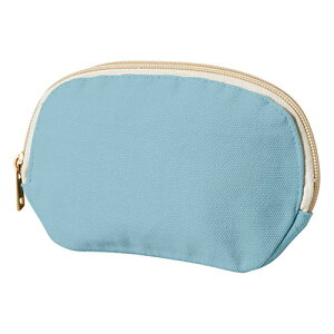 キャンバスラウンドティッシュポーチ マチ付きで見た目以上の収納力・推し活にもオススメ スモークブルー 22550209 文具 筆記 備品| 関連単語 筆記 名刺 手帳 カッター テープフ ァイル 封筒