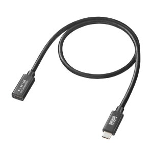 TTvC USB5Gbps Type-CP[u PD100W 0.5m ubN KU-5GCCP100EN05 PC p\R X}z ^ubg | ֘AP j^[ A[ t ی }EX ssd fBXN hdd [^[ A_v^ t