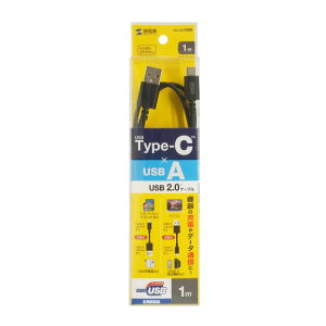 TTvC USB 2.0 Type-CP[u C-A 1m ubN KU-CA10BK PC p\R X}z ^ubg | ֘AP ssd fBXN hdd [^[ A_v^ tbV LAN  L P[u fBA v[