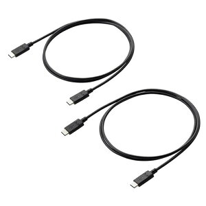 GR USB2.0P[u(USB Type-C - USB Type-C/60WΉ/2{Zbg) ubN MPA-CCTW10BK PC p\R X}z ^ubg | ֘AP Ӌ@  Android hCu USB Xg[W tbV[ 