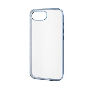 エレコム iPhone 16e ソフトケース サイドメッキ メタルステッカー付 メタリックペールブルー PM-A25SUCTMBU PC パソコン スマホ タブレット | 関連単語 ハブ キーボード テンキー 機器 ネット スマ
