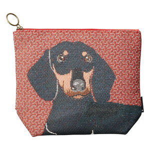 ワンダフルピース ライフ ポーチ ダックスフンド 約61g・約170×215×60mm 22520102 スポーツ アウトドア 野外 屋外 BBQ | 関連単語 運動会 子供 ケース バンダナ エプロン おしゃれ アイデア商品 キ