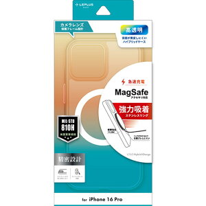 LEPLUS NEXT iPhone 16 Pro [dΉnCubhP[X UTILO Hybrid Charge NA LN-IP24CCGCL PC p\R X}z ^ubg | ֘AP ssd fBXN hdd [^[ A_v^ tbV LAN  L P