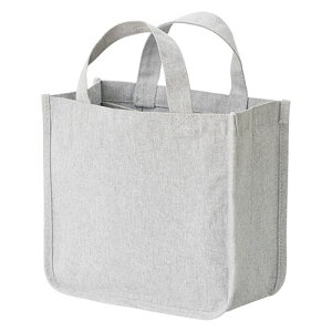 【5枚セット】 仕切りが動くキャンバストート 布の端切れを再利用した再生素材100%のコットンバッグ グレー 22549811X5 鞄 かばん | 関連単語 2way 黒 旅行 マザーズバッグ 斜めがけ かわいい 高