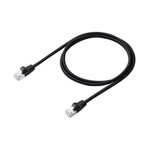 �G���R�� Cat7 LAN�P�[�u��(���ϋv) �������ʐM�ɍœK��10�M�K�r�b�g�C�[�T�l�b�g(10GBASE-T) 1m �u���b�N LD-TWSM/BK10