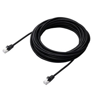 �G���R�� Cat7 LAN�P�[�u��(���ϋv) �������ʐM�ɍœK��10�M�K�r�b�g�C�[�T�l�b�g(10GBASE-T) 10m �u���b�N LD-TWSM/BK100