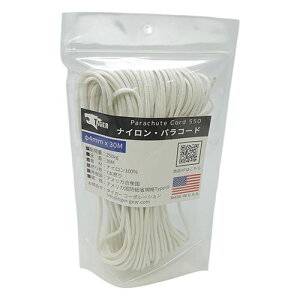 リッチボンド TIGER(タイガー) S-0101 パラコード ホワイト 30Mx4mm TIGER00377 台車 カート カゴ キャリー リフト バケット ハンド バッグ | 関連単語 ハンドトラック 軽量アルミ 折りたたみ式 工具運