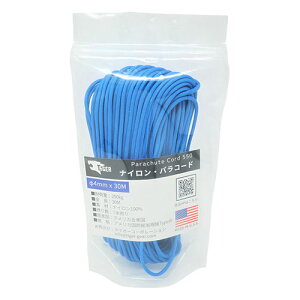 リッチボンド TIGER(タイガー) S-1657 パラコード ブルー 30Mx4mm TIGER01657 台車 カート カゴ キャリー リフト バケット ハンド バッグ | 関連単語 ハンドトラック 軽量アルミ 折りたたみ式 工具運搬