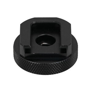 エツミ コールドシューアダプター 底面に三脚用取付ネジ(1/4インチ)を備えたアクセサリーシュー VE-2498 | カメラ 撮影 写真 オーディオ 関連単語 カバー ヘッドホン イヤホン CDプレーヤー コ