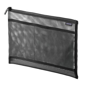 サンワサプライ マルチメッシュケース 295×10×225mm ブラック IN-MS4BK 鞄 かばん | 関連単語 キャンバス レディース メンズ 通勤 リュック 大容量 軽量 トート ショルダー 防水 ビジネス ナイロン