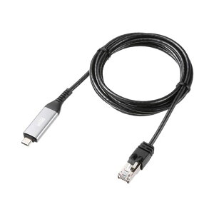 サンワサプライ USB Type-C LAN変換ケーブル Gigabit対応 2m ブラック KB-SL6CLAN02BK