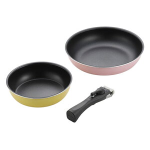 コロセレ キッチンウェア3点セット(フライパン20cm、フライパン26cm、着脱式ハンドル) CSS-50 調理 料理 キッチン | 関連単語 ナイフ 網 こし 串蒸し 器 ネット 缶切り アイス コルク ピーラー 計