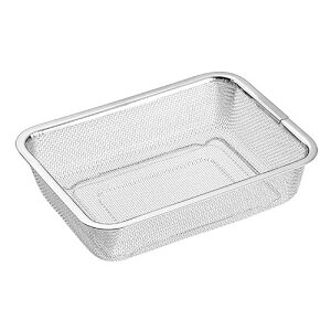 よこやま 燕熟の技 ザル1/2サイズ 野菜の水切りや下ごしらえに 丈夫で耐久性に優れたステンレス製 YZ-200 調理 料理 キッチン | 関連単語 おろし 絞り タナース プーン おたま ボウル フライパ