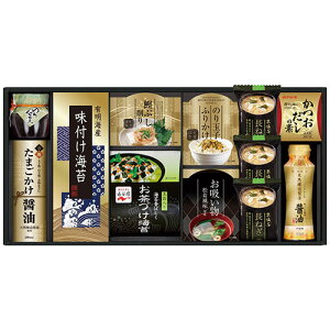 味の蔵 食卓詰合せ【有明海産味付け海苔・鰹ぶし削り・永谷園お茶づけ海苔・のり玉子ふりかけ・マルトモかつおだしの素 ほか】 2649-058 冠婚 葬祭 | 関連単語 出産内祝い 四十九日お返し 香