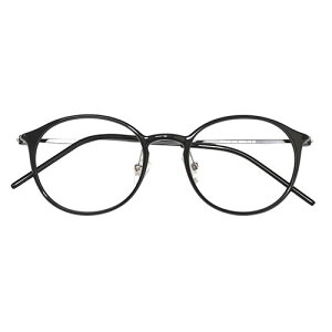 PrimaOpt 透明でメガネのようなクリアサングラス 9912オーバル 紫外線カット ブルーライトカット ブラック 9912-1 メガネ 眼鏡 | 関連単語 調光レンズ 昼夜対応 屋外対応 自転車用 釣り用 登山用