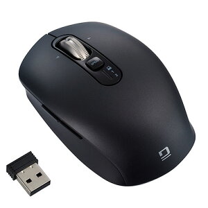 Digio 感動ホイールマウス Bluetooth・USB無線デュアル静音ボタンBlueLEDマウス Sサイズ ブラック MUS-DKF239BK PC パソコン スマホ タブレット | 関連単語 ssd ディスク hdd ルーター アダプタ フラッシュ
