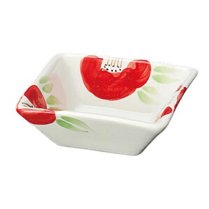 【5個セット】 ヤマコー 用美 業務用 手描き・椿小鉢 角(大) yamaco27938X5 食器 | 関連単語 薄型 洋食器 大容量 カップ セット 割れにくい 軽量 モダン 茶碗 和風 電子レンジ対応 ギフト パーティ
