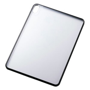 �G���R�� 11�C���`iPad Air(M3/M2) �N���A�P�[�X �y�� �J���[�G�b�W �w�ʃN���A �u���b�N TB-A25MTSLOBK