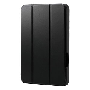 �G���R�� iPad mini(A17 Pro) �t���b�v�P�[�X �Ռ��z�� Pencil���[ �X���[�v�Ή� �u���b�N TB-A25SSABK