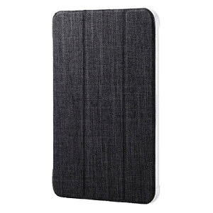 �G���R�� iPad mini(A17 Pro) �t���b�v�P�[�X ���^�y�� �t�@�u���b�N �w�ʃN���A �u���b�N TB-A25SWVCBK