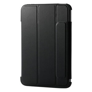 �G���R�� iPad mini(A17 Pro) �t���b�v�P�[�X ���^�y�� �J���[�G�b�W �w�ʃN���A �u���b�N TB-A25SWVFCBK