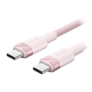 VENTION USB 2.0 C Male to C Male 5A�P�[�u�� 2m �A���~�j�E�������^�C�v eMarke�Ή� �s���N TR-1382