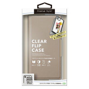 PGA iPhone 16e�p �N���A�t���b�v�P�[�X �f�U�C���Ƌ@�\����ǋ� �x�[�W�� PG-25KCF02BE