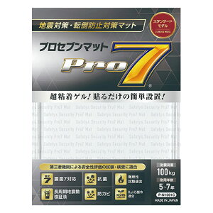 �v���Z�u�� �ϐk�}�b�g �X�^���_�[�h 100mm�p �k�x7�N���X�̒n�k���炠�Ȃ��̖������ �N���A P-N1001C