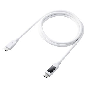 �G���R�� �d�̓f�B�X�v���C�t���P�[�u�� USB-C-USB-C 240W �Ȃ߂炩 1m �z���C�g MPA-CCW10WH PC �p�\�R�� �X�}�z �^�u���b�g | �֘A�P�� ���j�^�[ �A�[�� �t�� �ی� �}�E�X ssd �f�B�X�N hdd ���[�^�[ �A