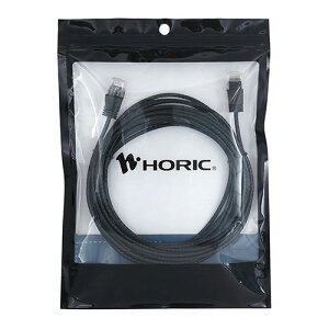 HORIC �z�[���b�N LAN�P�[�u�� UTP �J�e�S���[6A �X���� 5m CAT6A�Ή��̃X�����^�C�v �u���b�N LC50-110SB