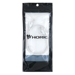 �y5�{�Z�b�g�z HORIC �z�[���b�N LAN�P�[�u�� UTP �J�e�S���[6A �t���b�g 70cm CAT6A�Ή��̔��^�̃t���b�g�^�C�v �z���C�g LC07-115FWX5
