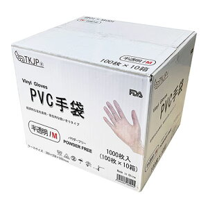 TKJP PVC��� �g���̂Ď�� �R�� �E�C���X�΍� �r�j�[����� ��� �v���X�`�b�N�O���[�u M�T�C�Y 1000�� PVC-M-1000