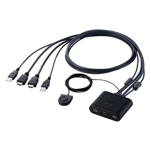 �G���R�� �P�[�u����̌^�p�\�R���ؑ֊�(HDMI(R)/�t��HD60Hz/2��ؑ�) KVM-KHUSN2