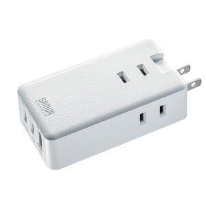 �T�����T�v���C ���o�C���^�b�v AC×3��+Type-C×2 USB-A×1 PD33W �z���C�g TAP-MC2A1AC3W PC �p�\�R�� �X�}�z �^�u���b�g | �֘A�P�� ssd �f�B�X�N hdd ���[�^�[ �A�_�v�^ �t���b�V�� LAN ���� �L�� �P�[�u