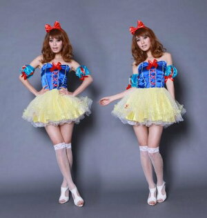 コスプレ衣装ディズニーメイド可愛い!白雪姫白雪姫風ワンピースクリスマス
