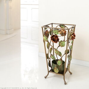 イタリア 家具 ヨーロピアン ヴェローナクラシック アイアン傘立て-正方形 傘 玄関 ヨーロッパ家具 クラシック 輸入家具 アンティーク風 イタリア製 おしゃれ 高級感 エレガント リモート