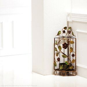 イタリア 家具 ヨーロピアン ヴェローナクラシック アイアン傘立て-コーナー 傘 玄関 ヨーロッパ家具 クラシック 輸入家具 アンティーク風 イタリア製 おしゃれ 高級感 エレガント リモート