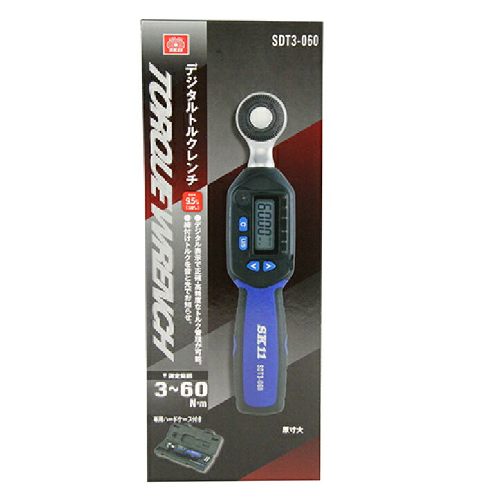 楽天市場】SK11 デジタル トルクレンチ 9.5mm(3/8インチ) SDT3-060 