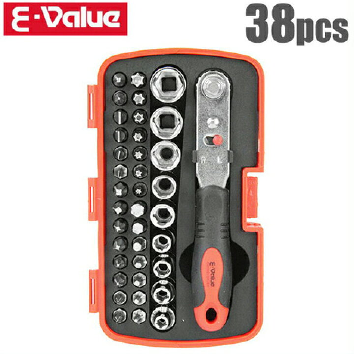楽天市場】E-Value 工具セット ツールセット ラチェットドライバー 