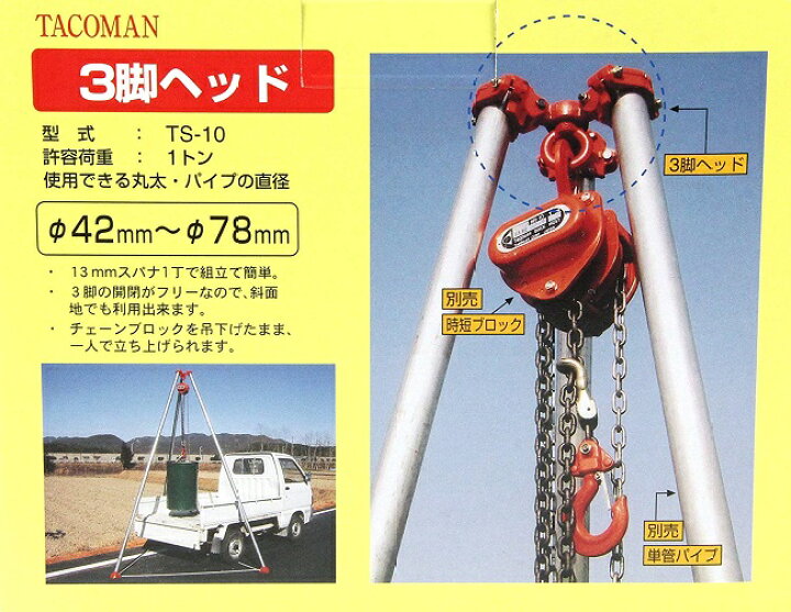 チェーンブロック・三脚ヘッド・ベース