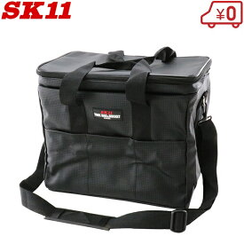 SK11 工具バッグ 大容量 ツールバッグ SKB-PDX-BK ショルダーベルト付 工具バック 折りたたみ エコバッグ レジカゴ