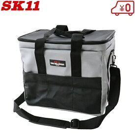 SK11 工具バッグ ツールバッグ SKB-PDX-SL ショルダーベルト付 大容量 工具バック 折りたたみ エコバッグ レジカゴ