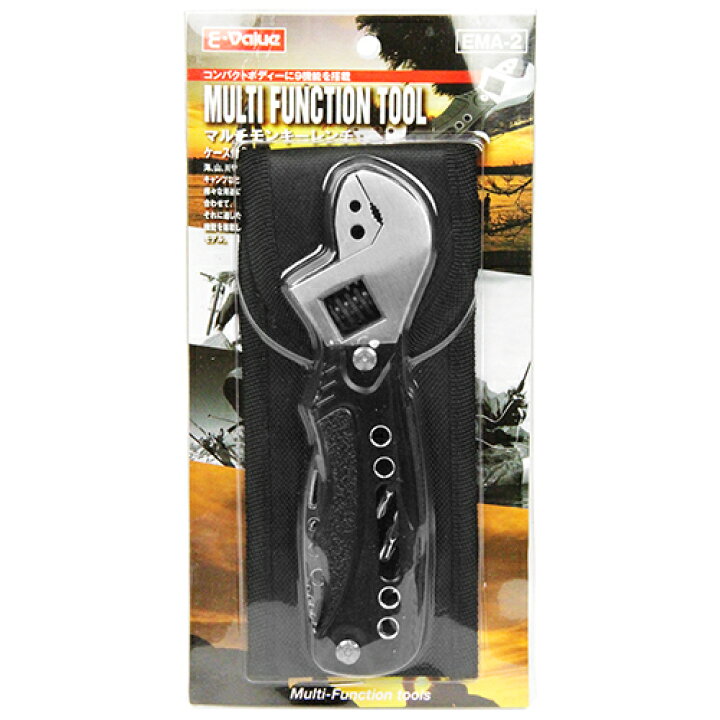楽天市場】E-Value マルチモンキーレンチ EMA-2 9機能 十徳ナイフ マルチナイフ 万能ナイフ マルチツール アウトドア用品 工具 携帯工具 : S.S.N 楽天市場】E-Value マルチモンキーレンチ EMA-2 9機能 十徳ナイフ マルチナイフ 万能ナイフ マルチツール アウトドア用品 工具 携帯工具 : S.S.N