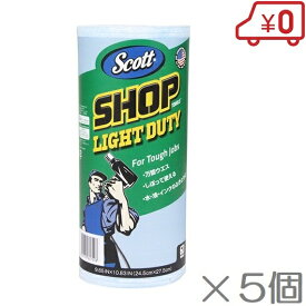 SCOTT 洗車タオル プロショップタオルライト 60枚×5個 洗車グッズ 紙ウエス スコット 吸水タオル