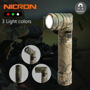 Nicron LEDライト 950LM B70+ USB充電式 迷彩柄 レッドライト 天体観測 懐中電灯 アウトドア キャンプ おしゃれ