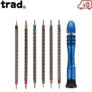 trad 伸縮差替式 精密ドライバーセット TNS-6W 工具セット ツールセット 腕時計 眼鏡 精密機器 模型
