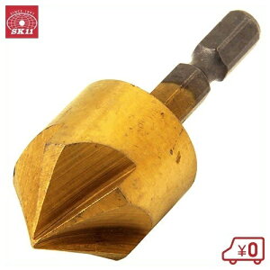 SK11 六角軸フリードリル 22mm 6.35mm六角軸 鉄工用ドリルビット 穴あけ 22.0mm