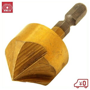 SK11 六角軸フリードリル 25mm 6.35mm六角軸 鉄工用ドリルビット 穴あけ 25.0mm