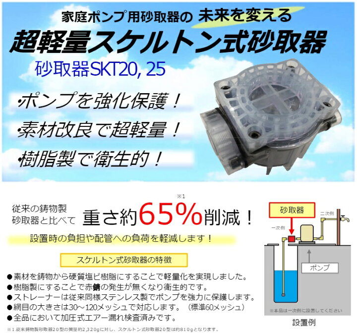 楽天市場】コーヨー 砂取器 25mm 軽量スケルトン式 砂取り器 砂こし器 