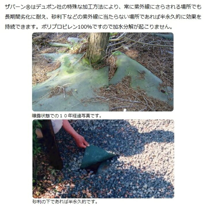 楽天市場 ザバーン 防草シート 240 グリーン 2m 5m 強力 耐候年数10年 除草シート 雑草防止シート 雑草抑制 雑草防止 雑草対策 デュポン社 ｓ ｓ ｎ